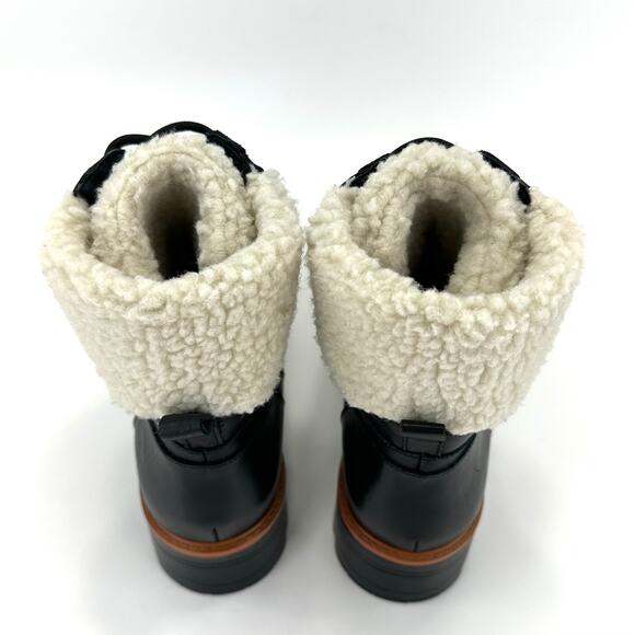 Marc Fisher Isabel Women Lug Sole Bootie Size 9.5M Black Leather Ankle Boot New - Picture 9 of 16